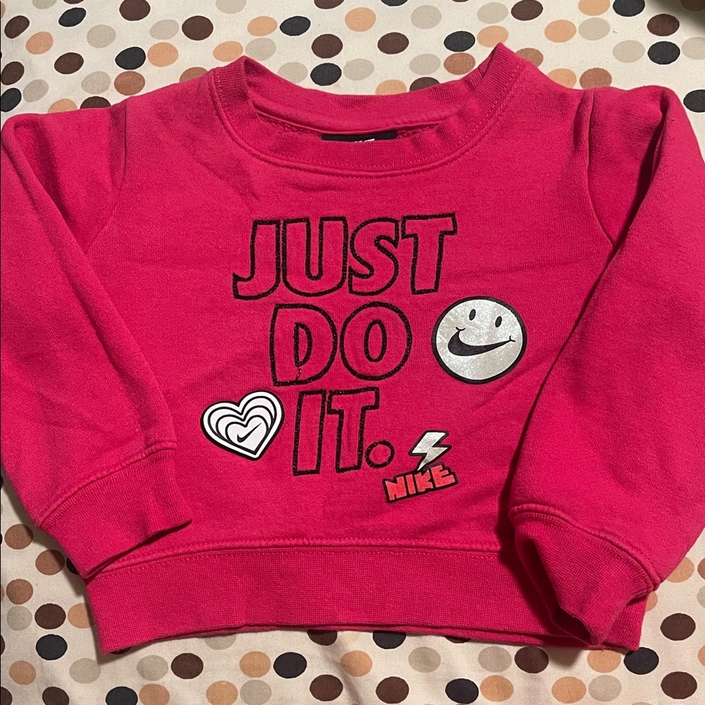 Nike Kids Bright Pink Just Do It Sweatshirt